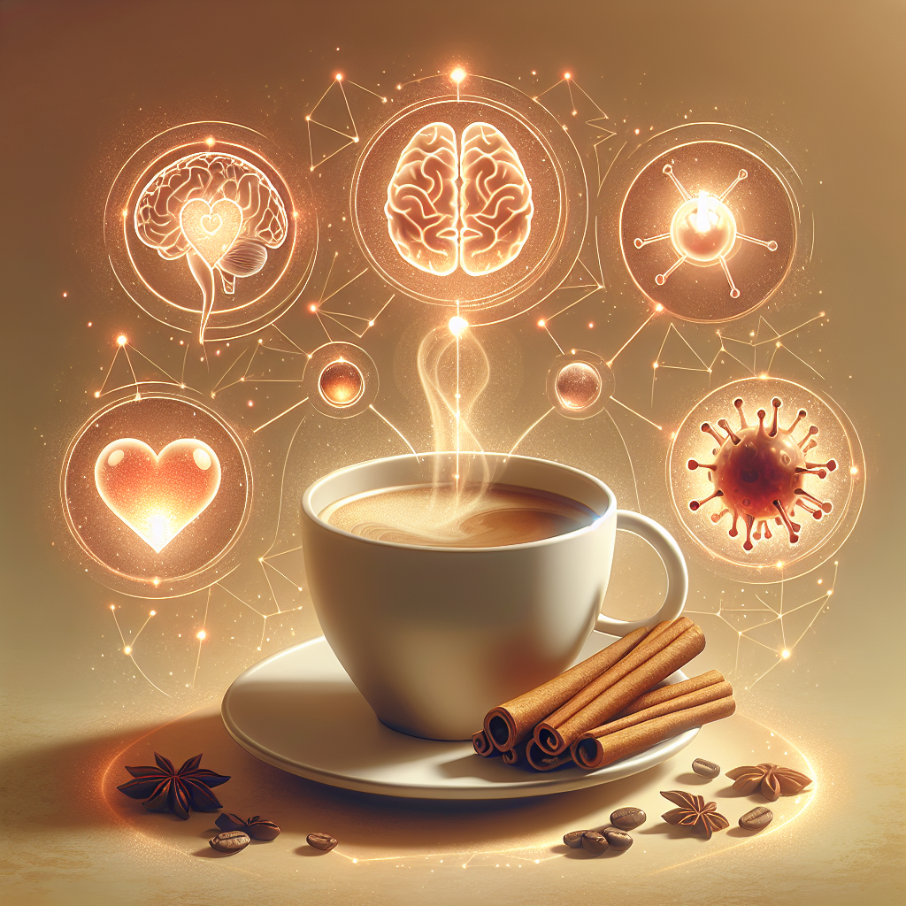 imagem mostrando uma xícara de café com canela